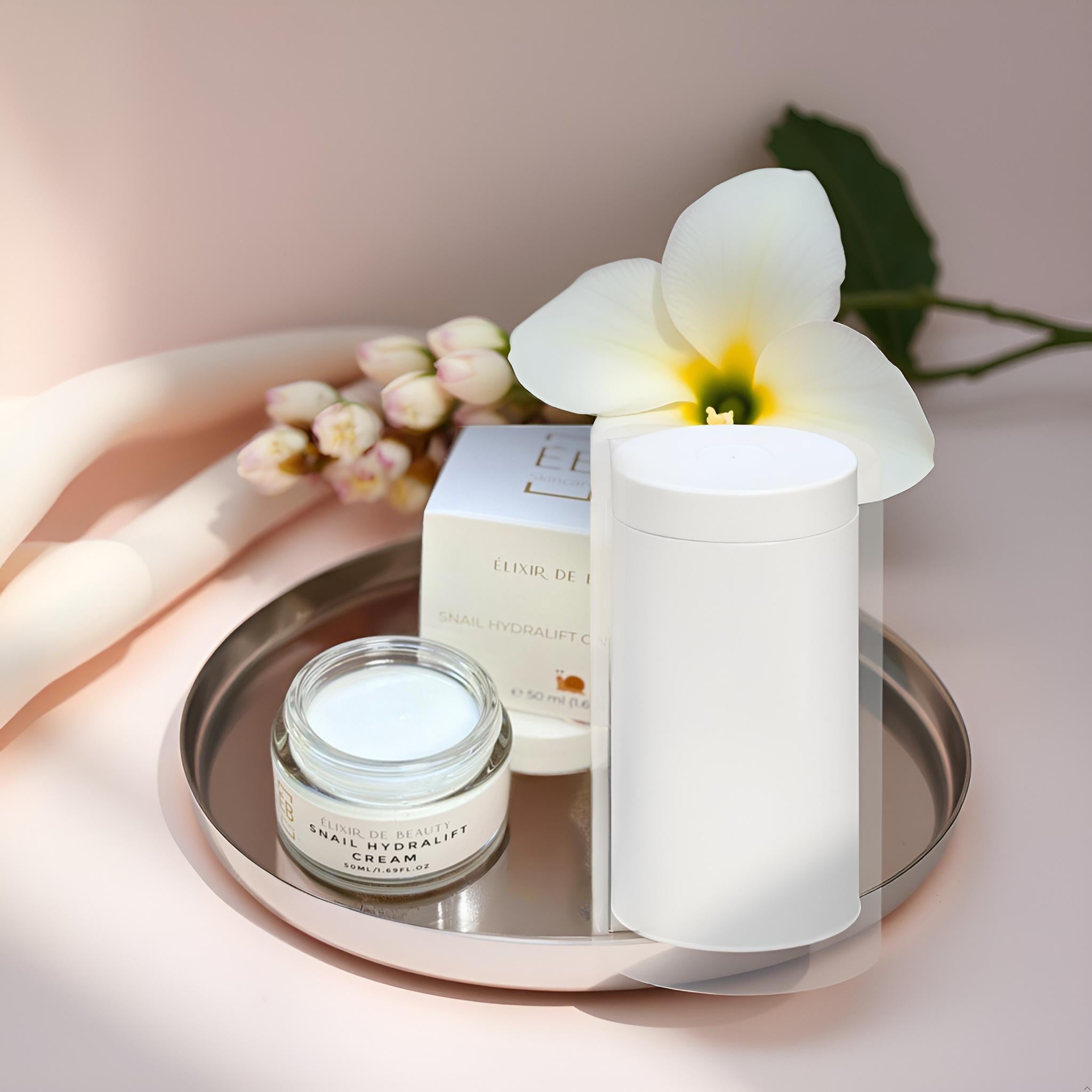 Snail HydraLift Cream 30% Snail Mucin + Hyaluronic Acid - Élixir de Beauty