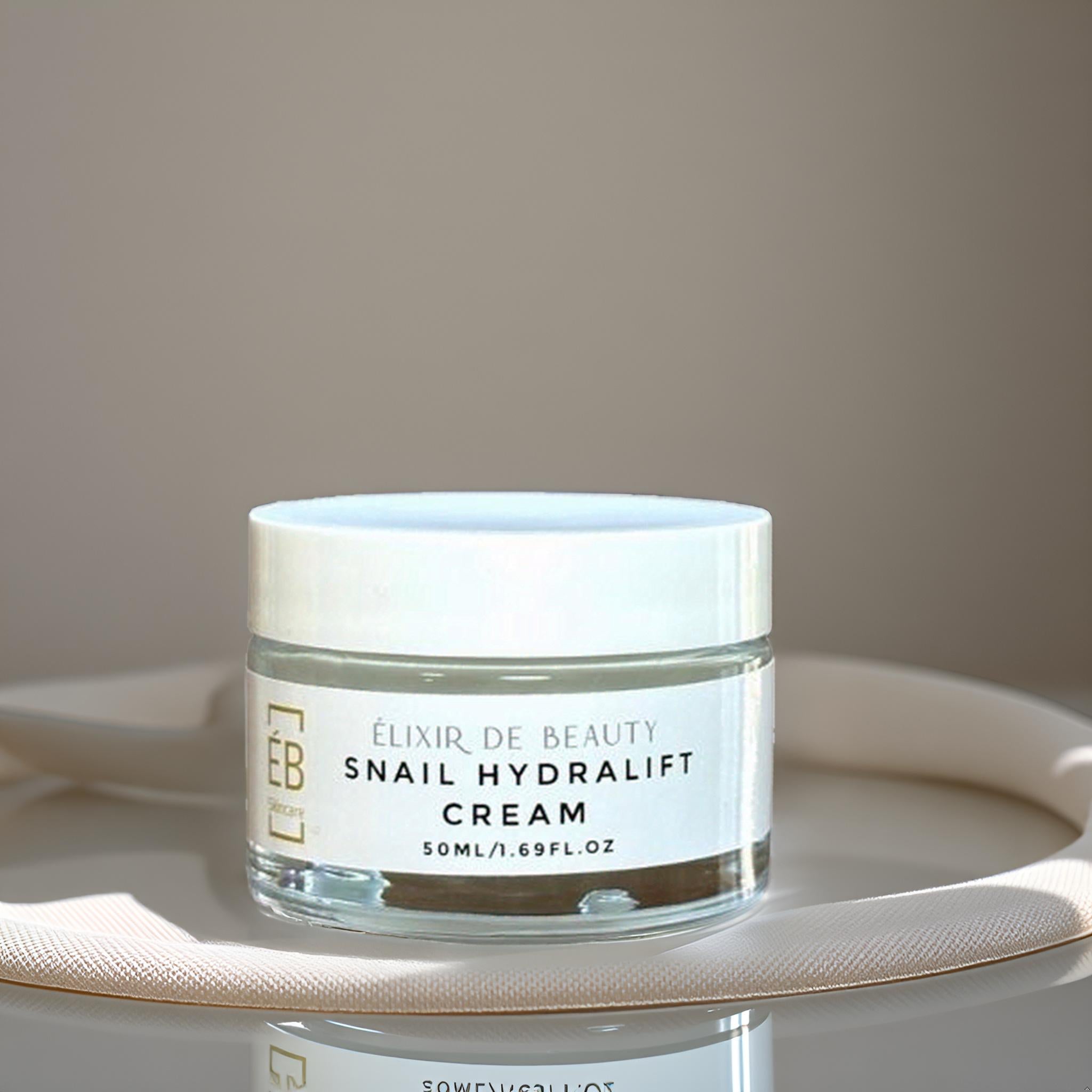 Snail HydraLift Cream 30% Snail Mucin + Hyaluronic Acid - Élixir de Beauty