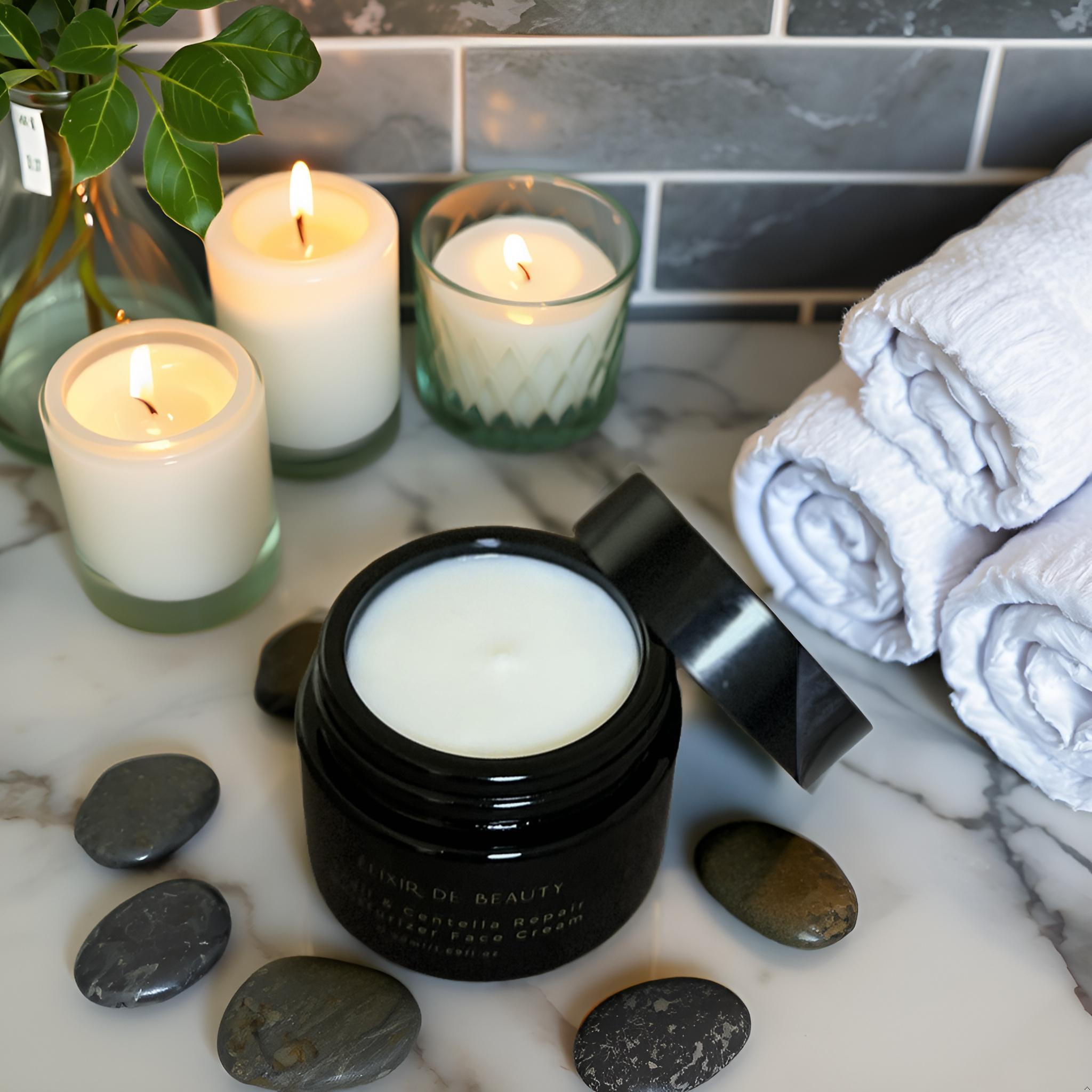 Snail & Centella Cream Hydrating Moisturiser for Sensitive Skin - Élixir de Beauty