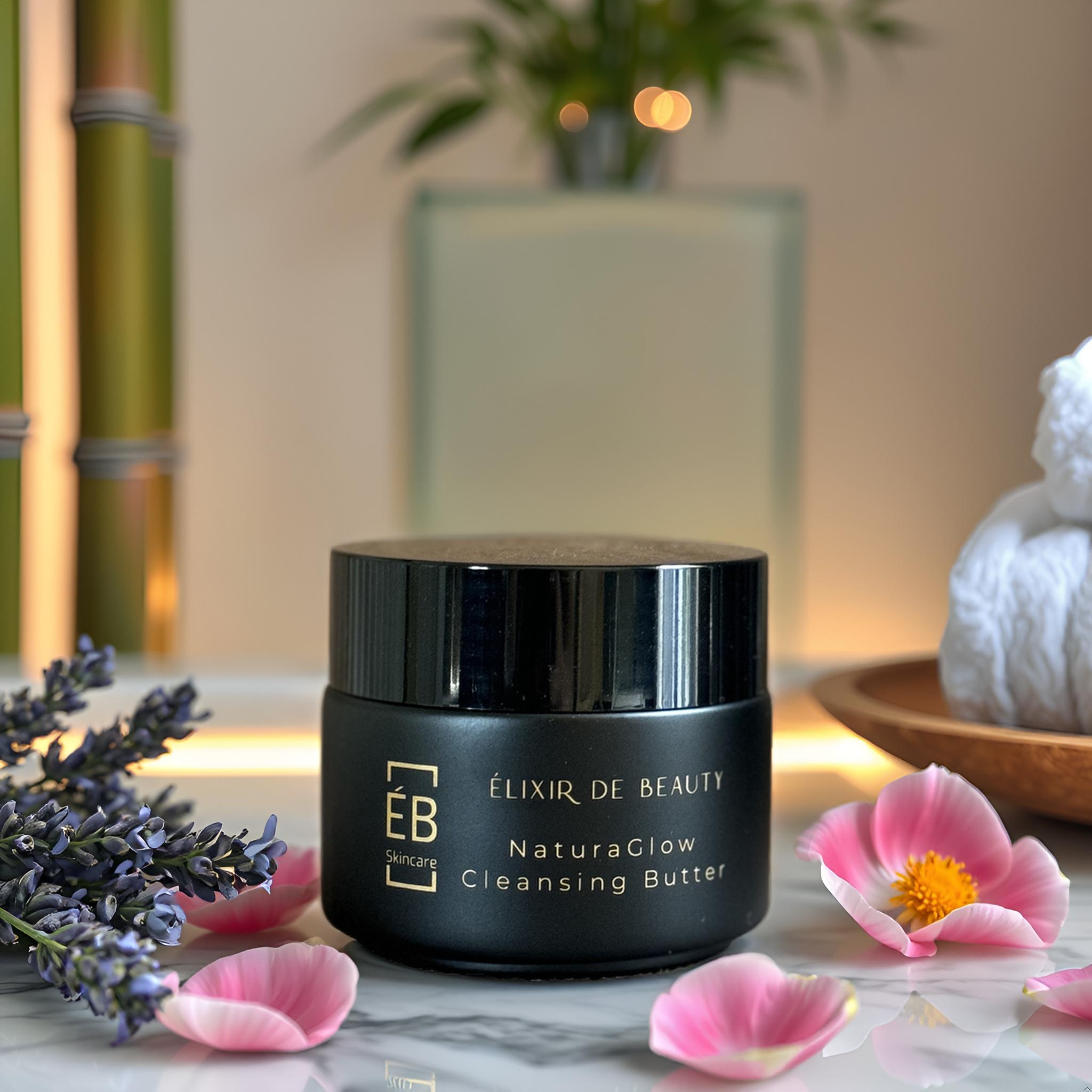 NaturaGlow Cleansing Butter – Sensitive Skin Makeup Remover - Élixir de Beauty