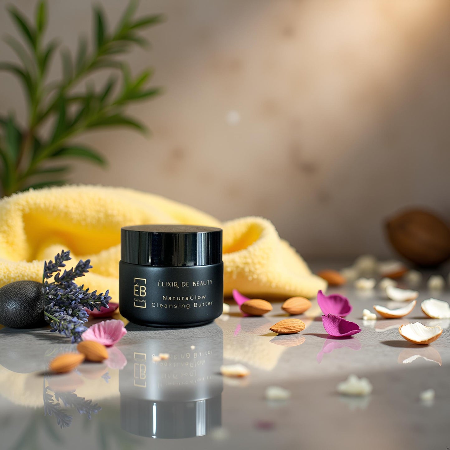 NaturaGlow Cleansing Butter – Sensitive Skin Makeup Remover - Élixir de Beauty