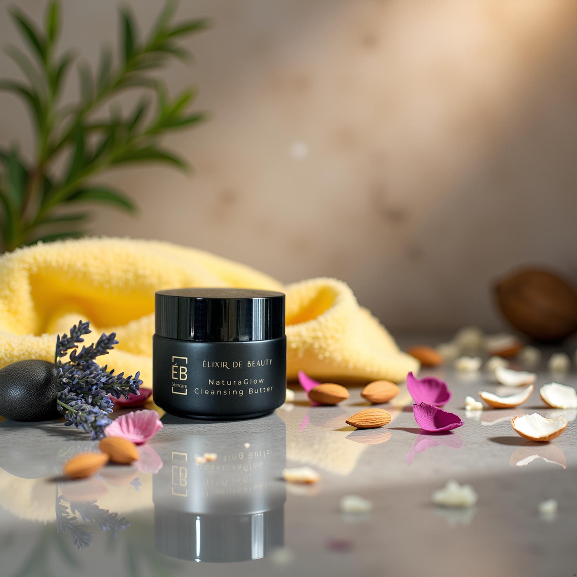 NaturaGlow Cleansing Butter – Sensitive Skin Makeup Remover - Élixir de Beauty