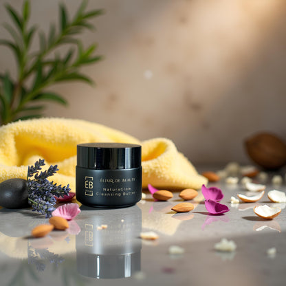 NaturaGlow Cleansing Butter – Sensitive Skin Makeup Remover - Élixir de Beauty