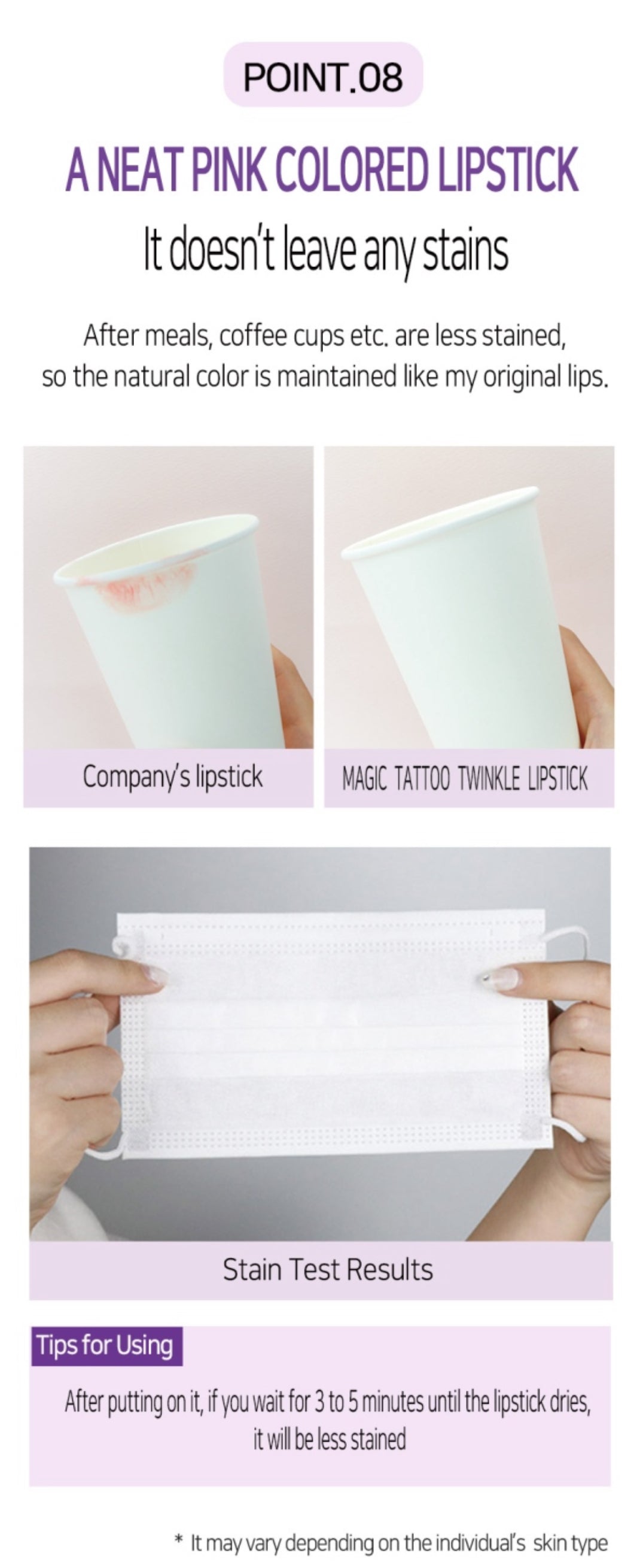 K-Beauty Magic Tattoo Twinkle Lipstick - Élixir de Beauty