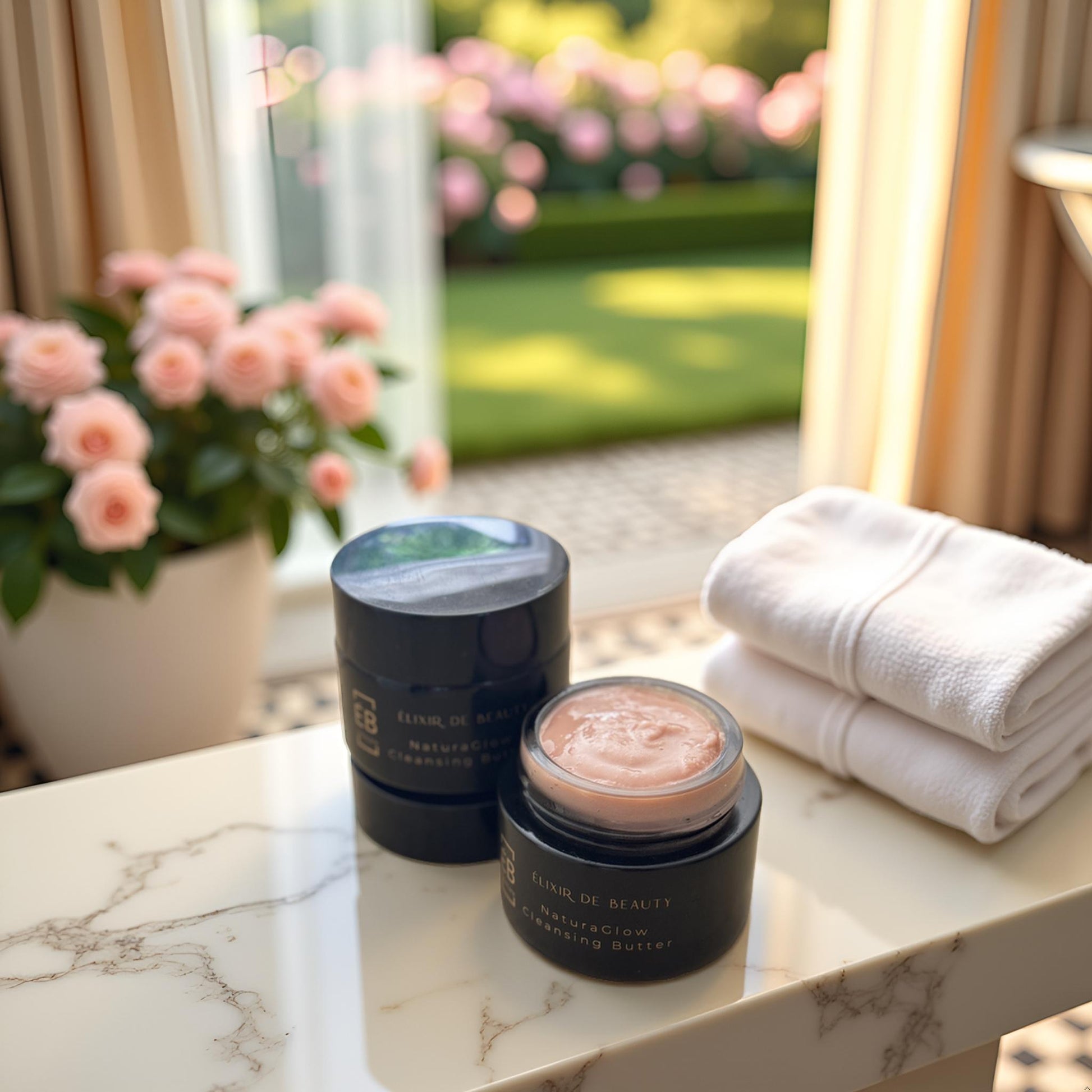 NaturaGlow Cleansing Butter – Sensitive Skin Makeup Remover - Élixir de Beauty