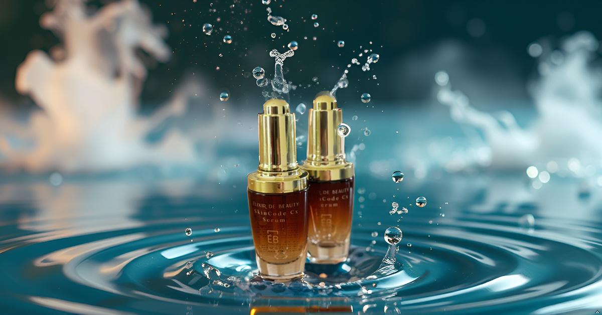 Woman with radiant, healthy-looking skin  showcasing the glow-boosting effects of Élixir de Beauty Vitamin C serum